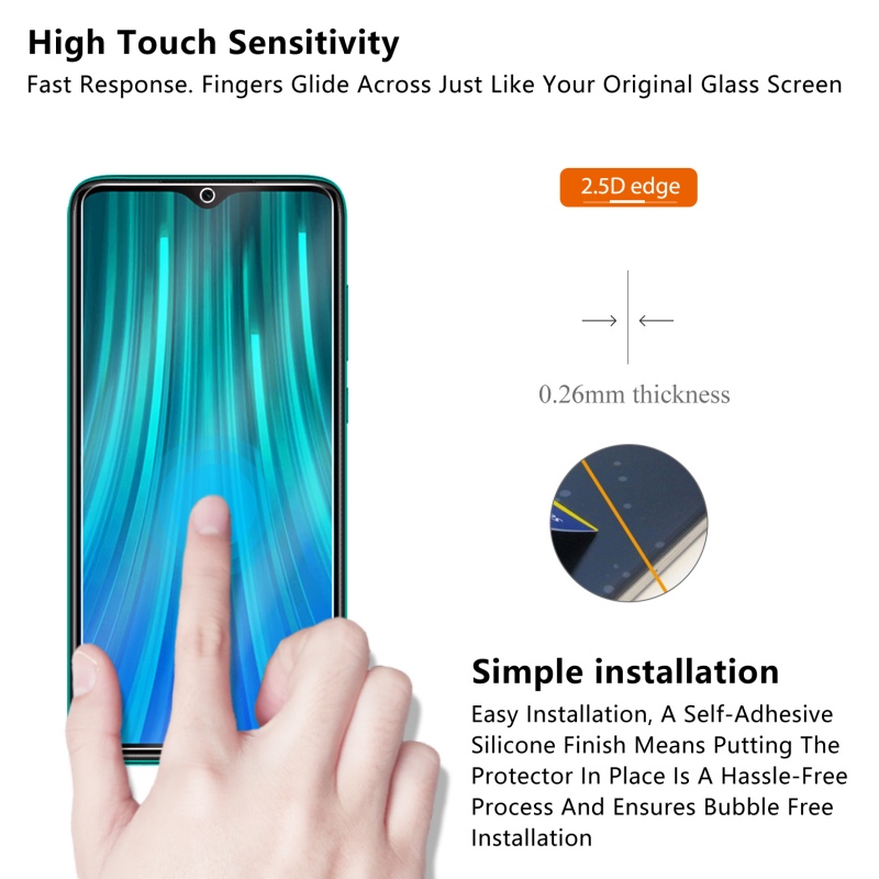 Enkay-9H-Anti-explosion-Anti-scratch-Tempered-Glass-Screen-Protector-for-Xiaomi-Redmi-Note-8-Pro-Non-1566050-6